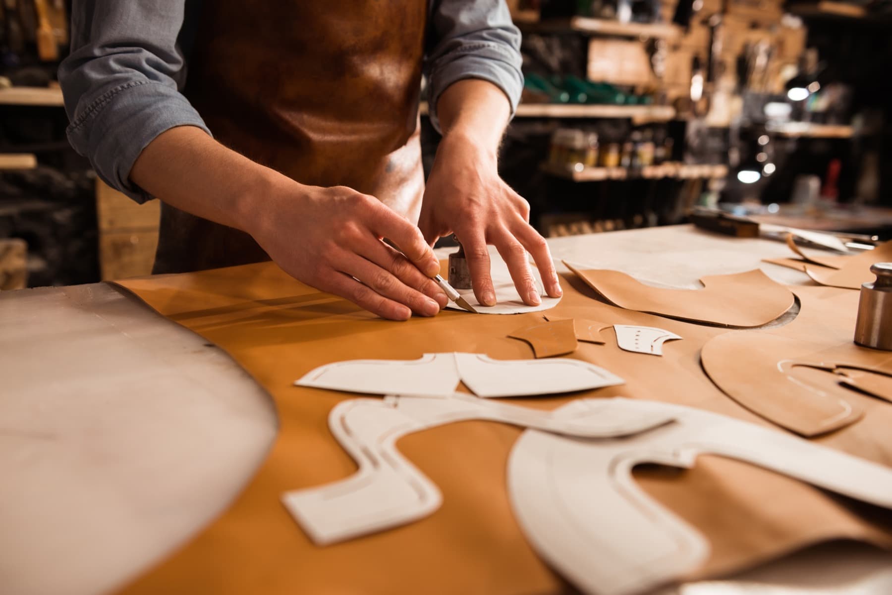 Leather working and treatment